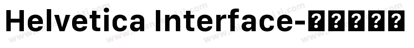 Helvetica Interface字体转换